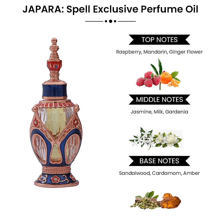 JAPARA- Spell Exclusive Perfume Oil - 7ml. (FLOWER INSIDE)