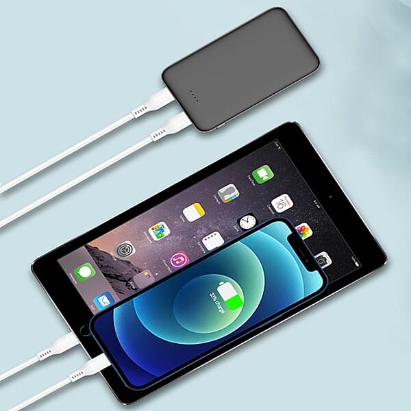 Wesdar 5000 mah Power Bank with Wireless Charger in Sucker Size:10x6.3x1.7Cm) - Black