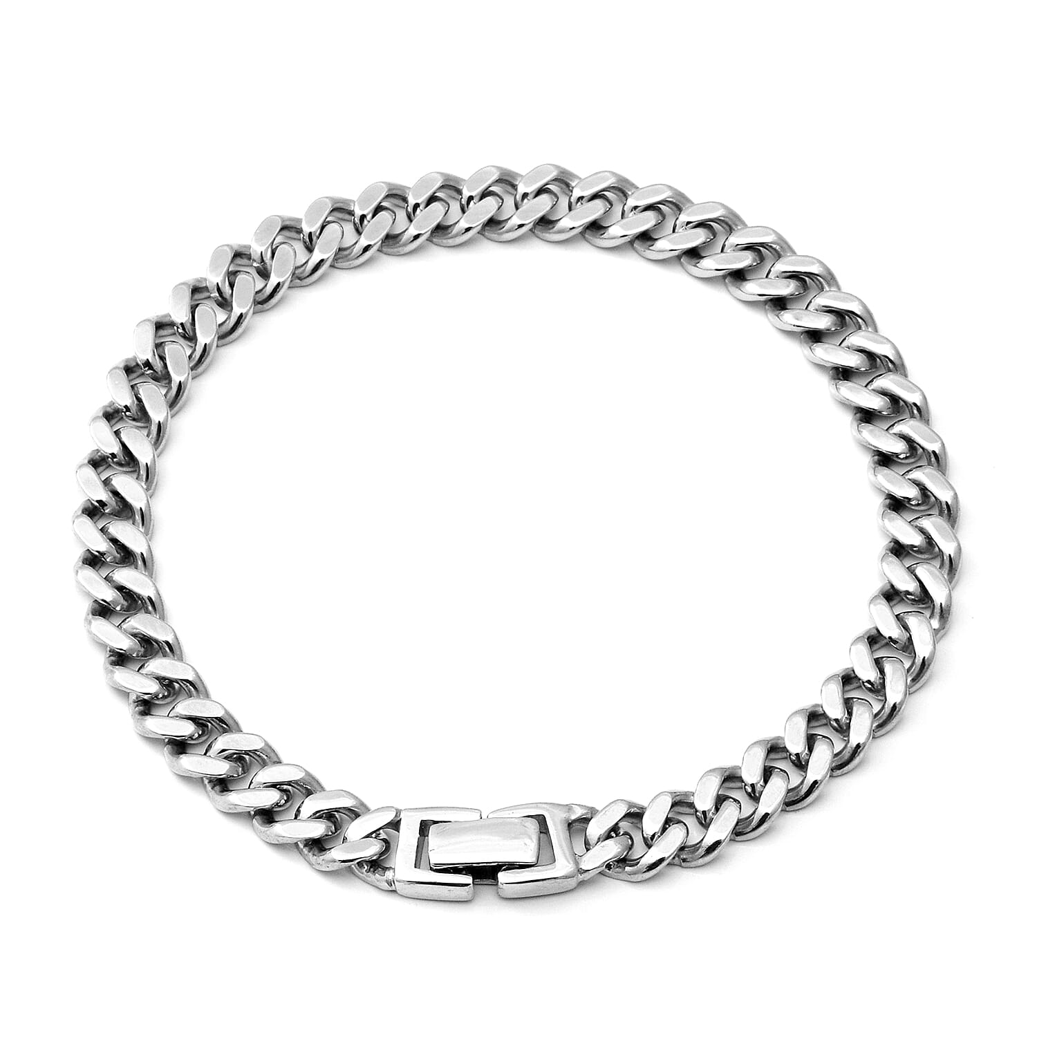 Tanzanian Blue Spinel and Natural Zircon Bracelet (Size 7.5) in Rhodium Overlay Sterling Silver 5.07 Ct, Silver Wt. 15.5 Gms