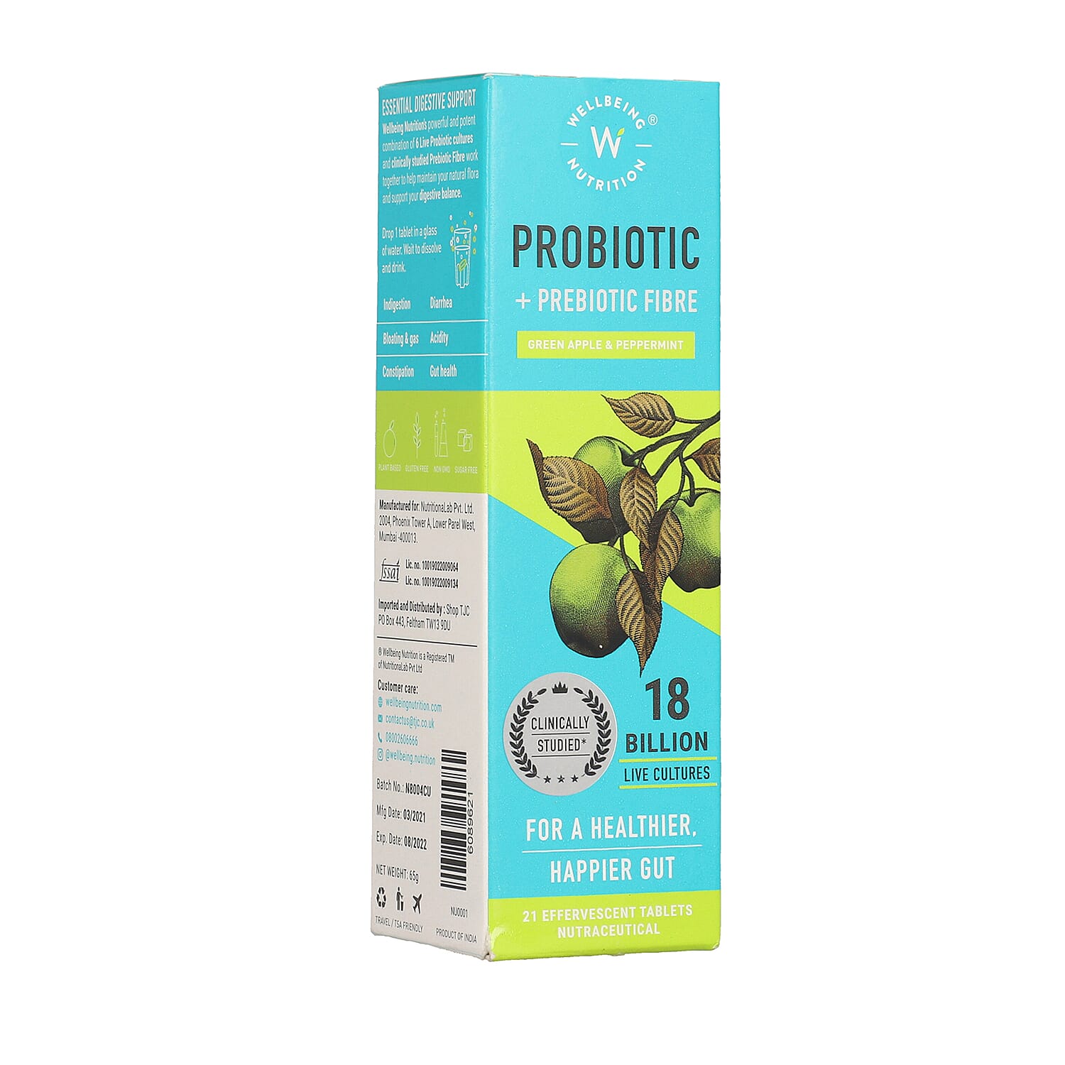 Wellbeing Nutrition: Daily Pre & Probiotic - 21 Effervescent Tablets