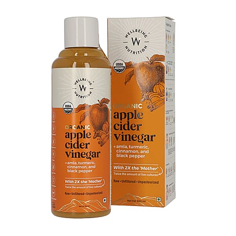 WELLBEING NUTRITION - Organic Apple Cider Vinegar - 500ml (with Turmeric)