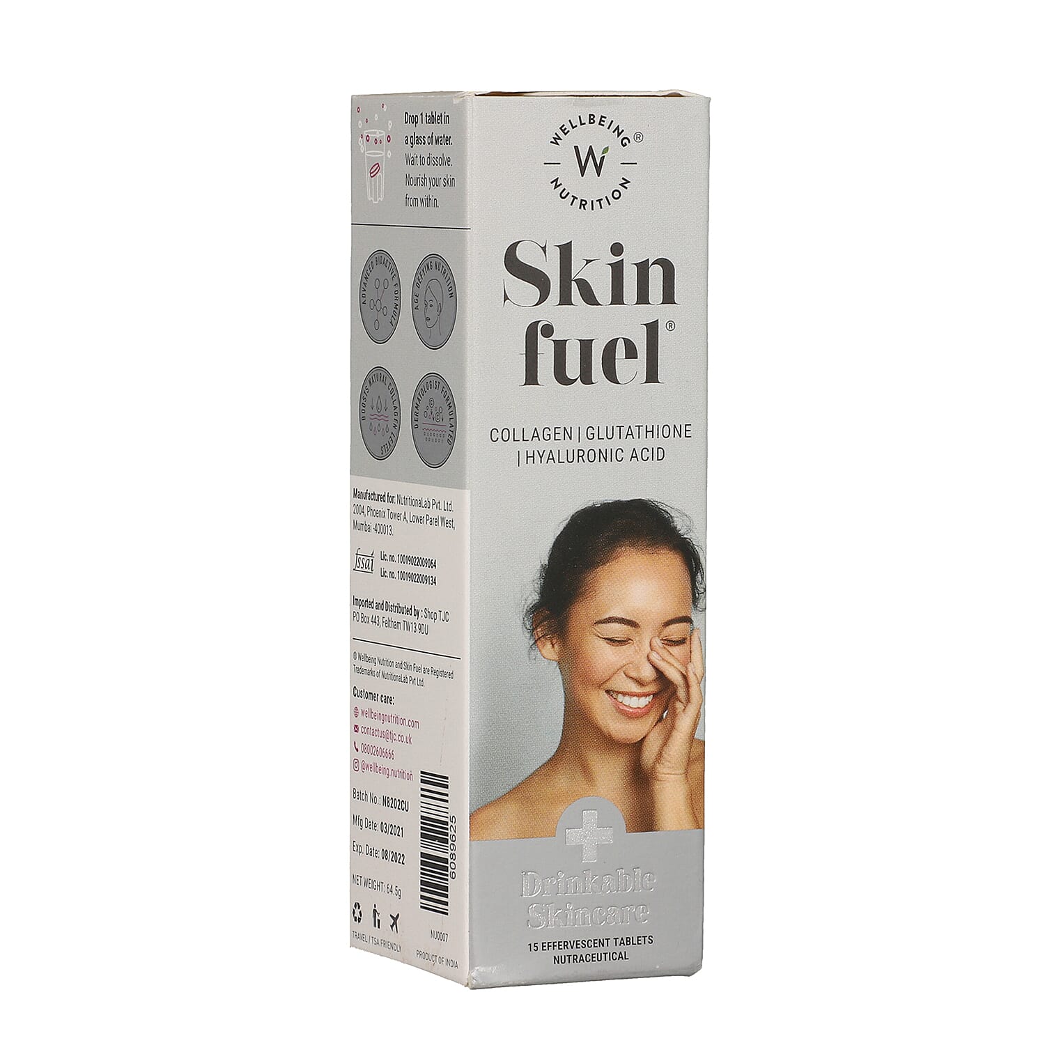 Wellness Nutrition: Skin fuel - 15 Effervescent Tablets