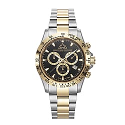 Christophe Duchamp: GRAND MONT Swiss Movement 10 ATM Water Resistant Watch in Dual Tone