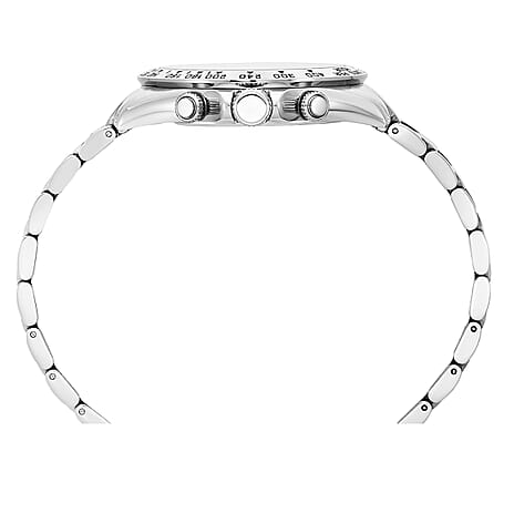 Christophe Duchamp - GRAND MONT Swiss Movt. Black Dial 10 ATM WR Watch in Dual Tone