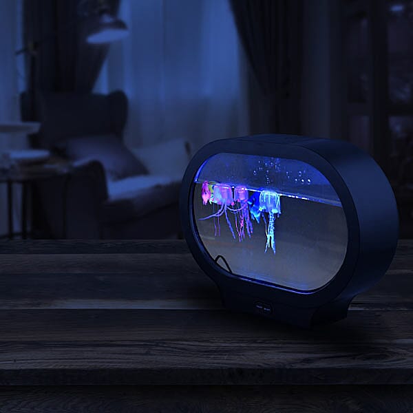 Jelly Fish Lamp with LED Light (Size 31x23x8 cm) - Black