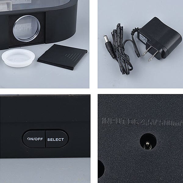 Jelly Fish Lamp with LED Light (Size 31x23x8 cm) - Black