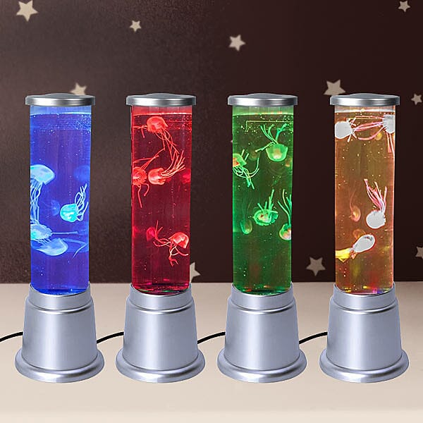 Homesmart - Colour Changing Floating Jelly Fish Mood Relaxing Decorative Therapeutic Light 40 Cms