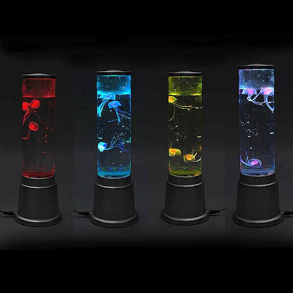 Homesmart - Colour Changing Floating Jelly Fish Mood Relaxing Decorative Therapeutic Light 40 Cms