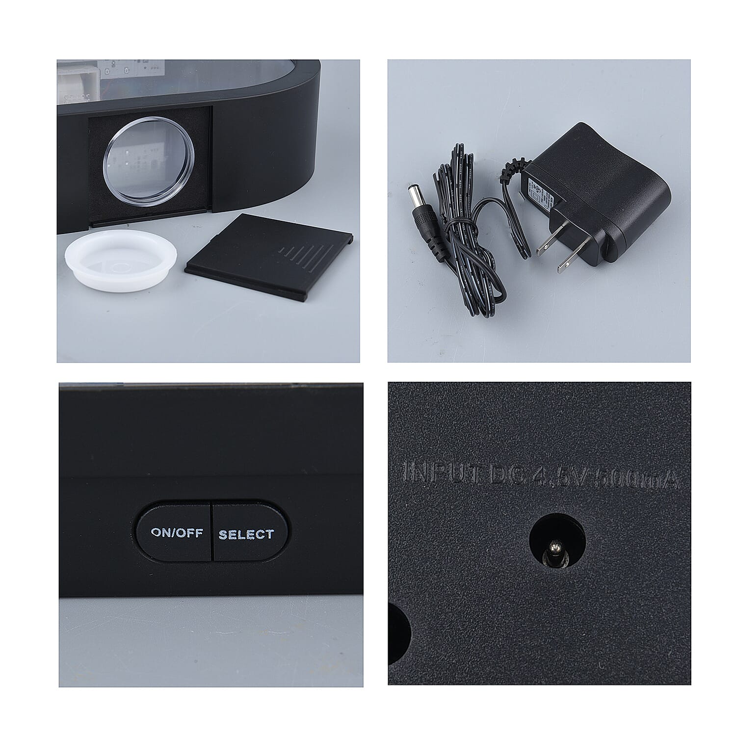 Jelly Fish Lamp with LED Light (Size 31x23x8Cm) - Black