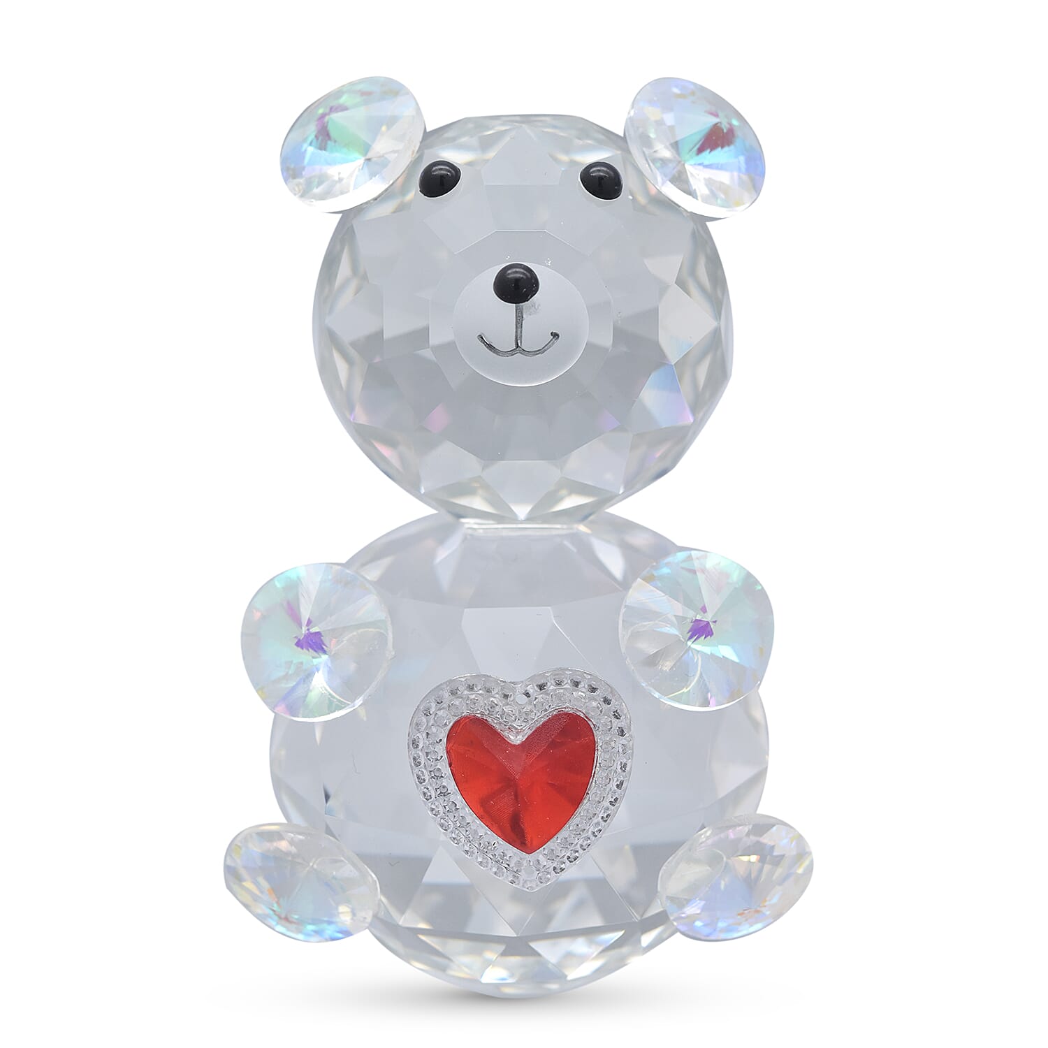 Crystal Glass Deco-Crystal Glass Deco Bear- Height:11cm