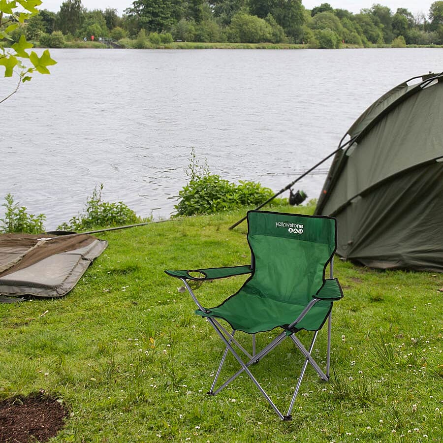 Folding Camping Chair in Green (84x41cm)