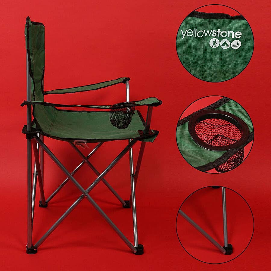 Folding Camping Chair in Green (84x41cm)