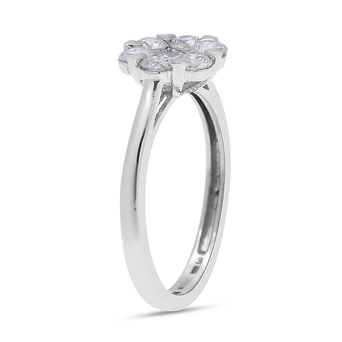 RHAPSODY 950 Platinum SGL Certified Natural Diamond (VS/E-F)  Ring 1.00 Ct, Platinum Wt 5.27 Gms