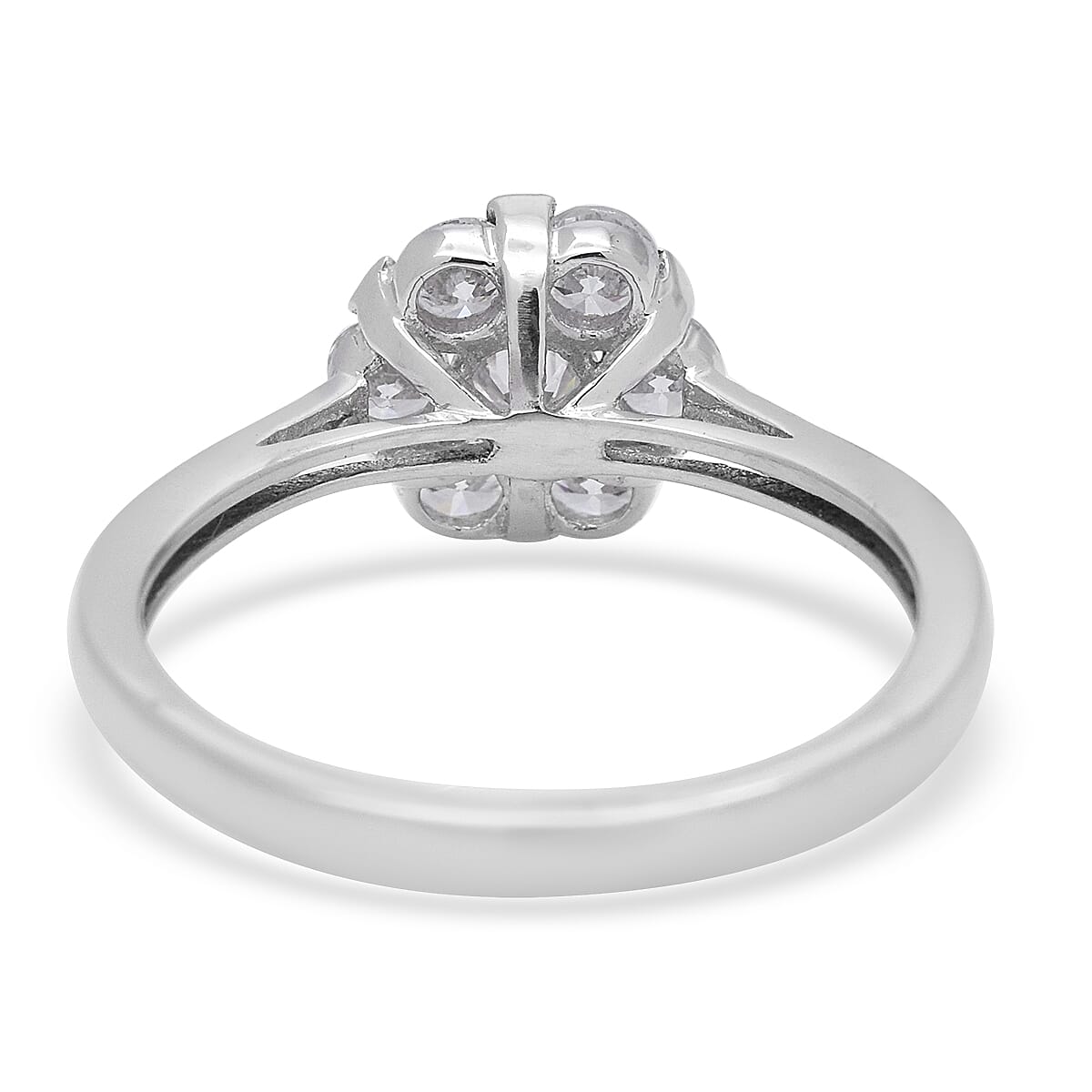 RHAPSODY 950 Platinum SGL Certified Natural Diamond (VS/E-F)  Ring 1.00 Ct, Platinum Wt 5.27 Gms