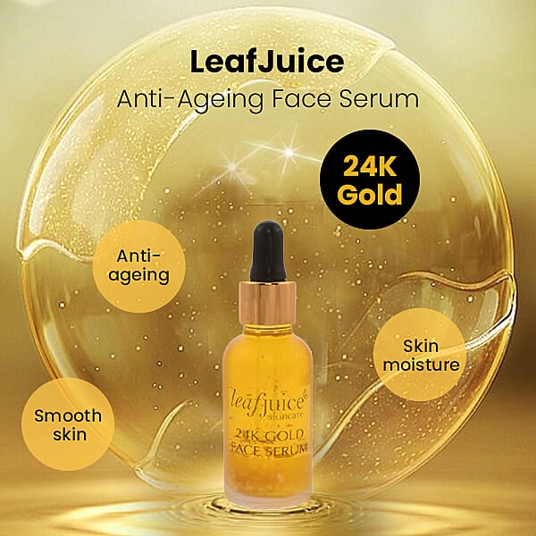 LeafJuice- 24K Gold Anti-Aging Facial Serum - 30ml