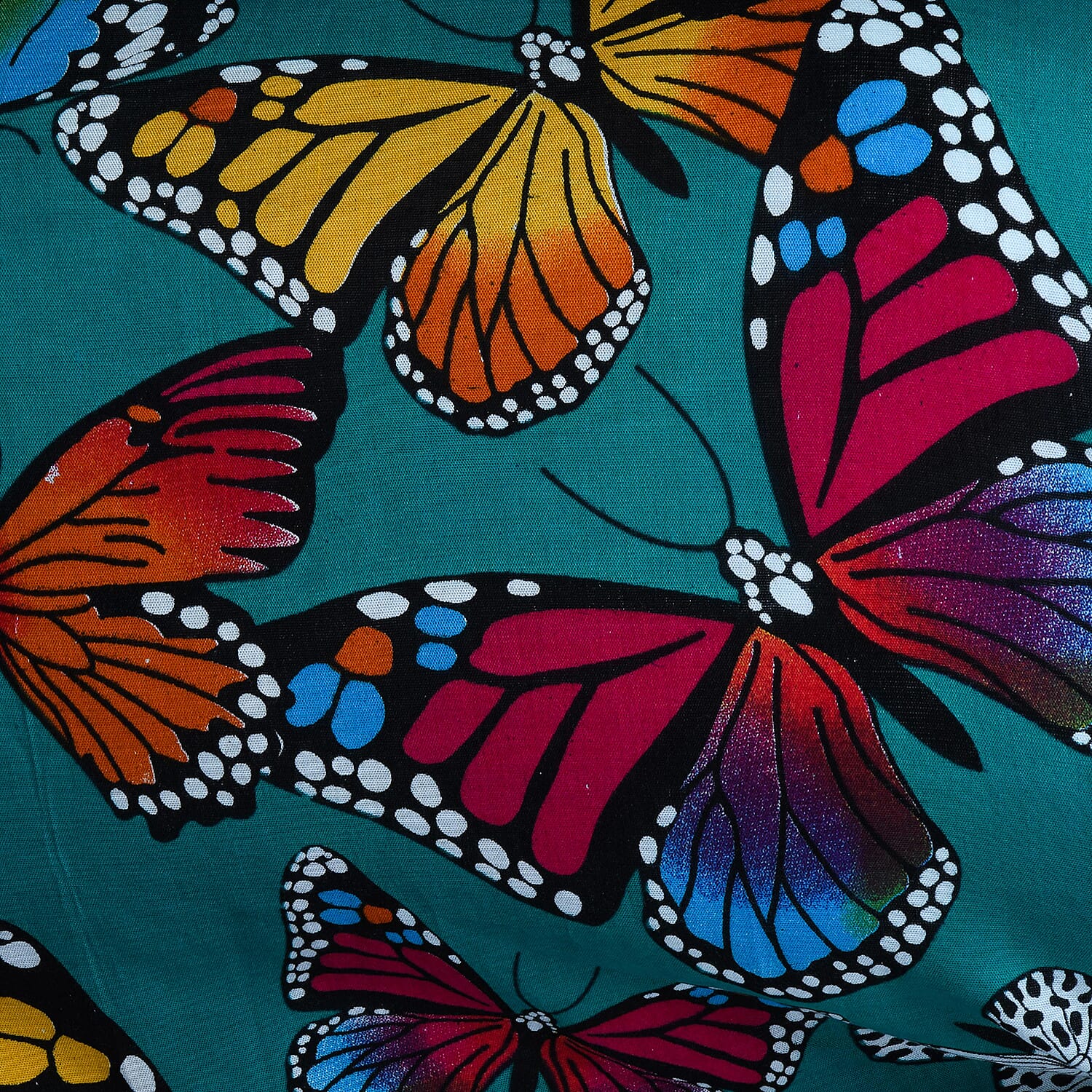 Women Butterfly Pattern Sarong (Size-160x105Cm) - Teal