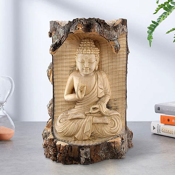 Close Out Deal-Decorative Handcrafted Buddha Sculpture (Size:20x30x10Cm)