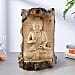 Close Out Deal-Decorative Handcrafted Buddha Sculpture (Size:20x30x10Cm) - Light Brown