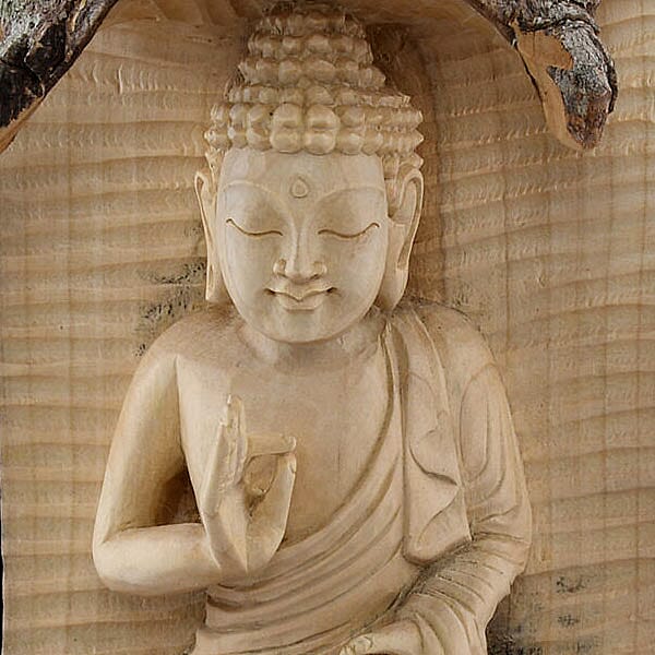 Close Out Deal-Decorative Handcrafted Buddha Sculpture (Size:20x30x10Cm)