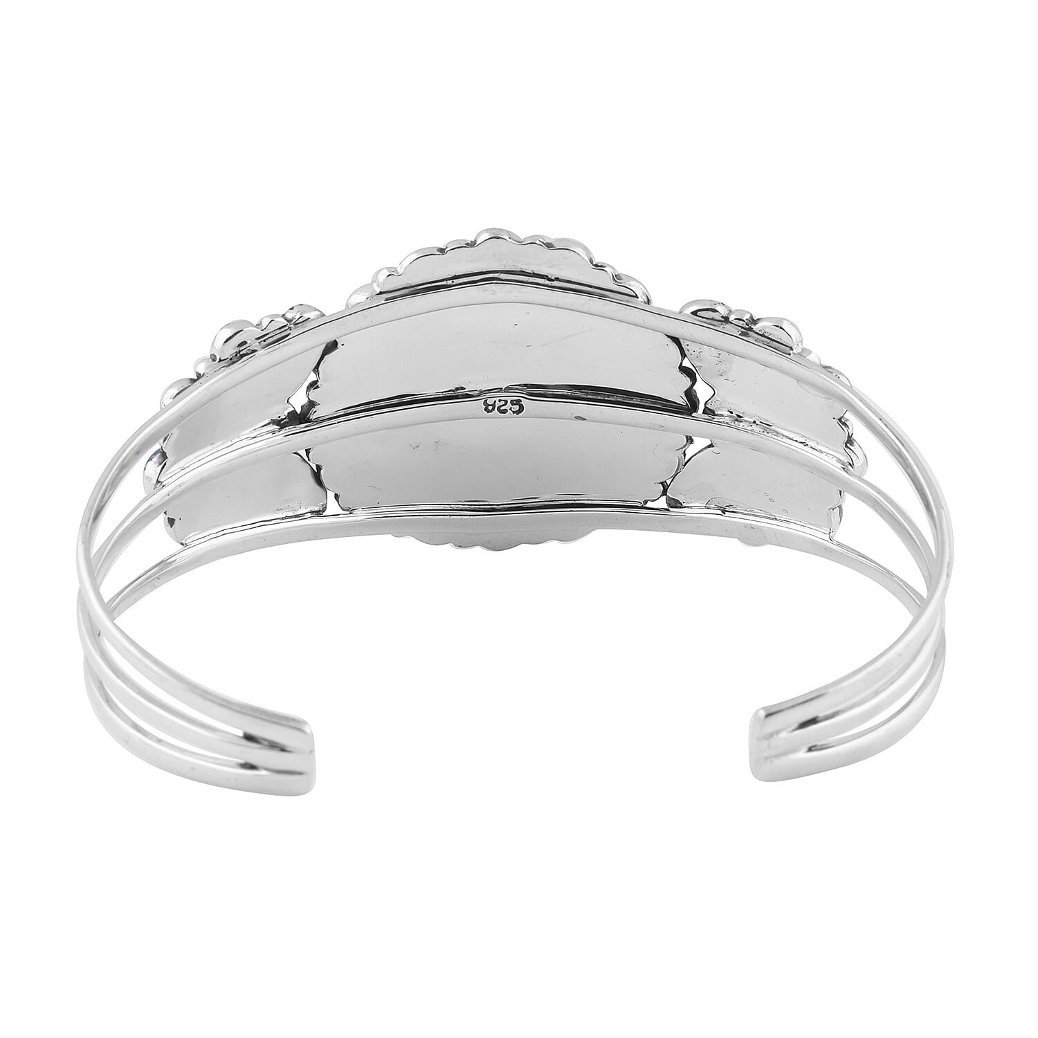 Santa Fe Collection - Turquoise Bangle in Sterling Silver Silver