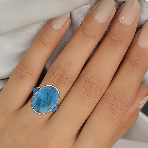 Santa Fe Collection - Turquoise Ring in Sterling Silver