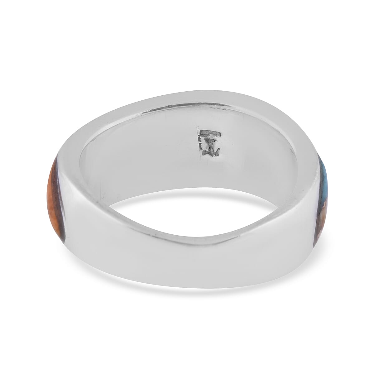 Santa Fe Collection - Spiny Turquoise Ring in Sterling Silver Santa Fe Collection - Spiny Turquoise Ring in Sterling Silver