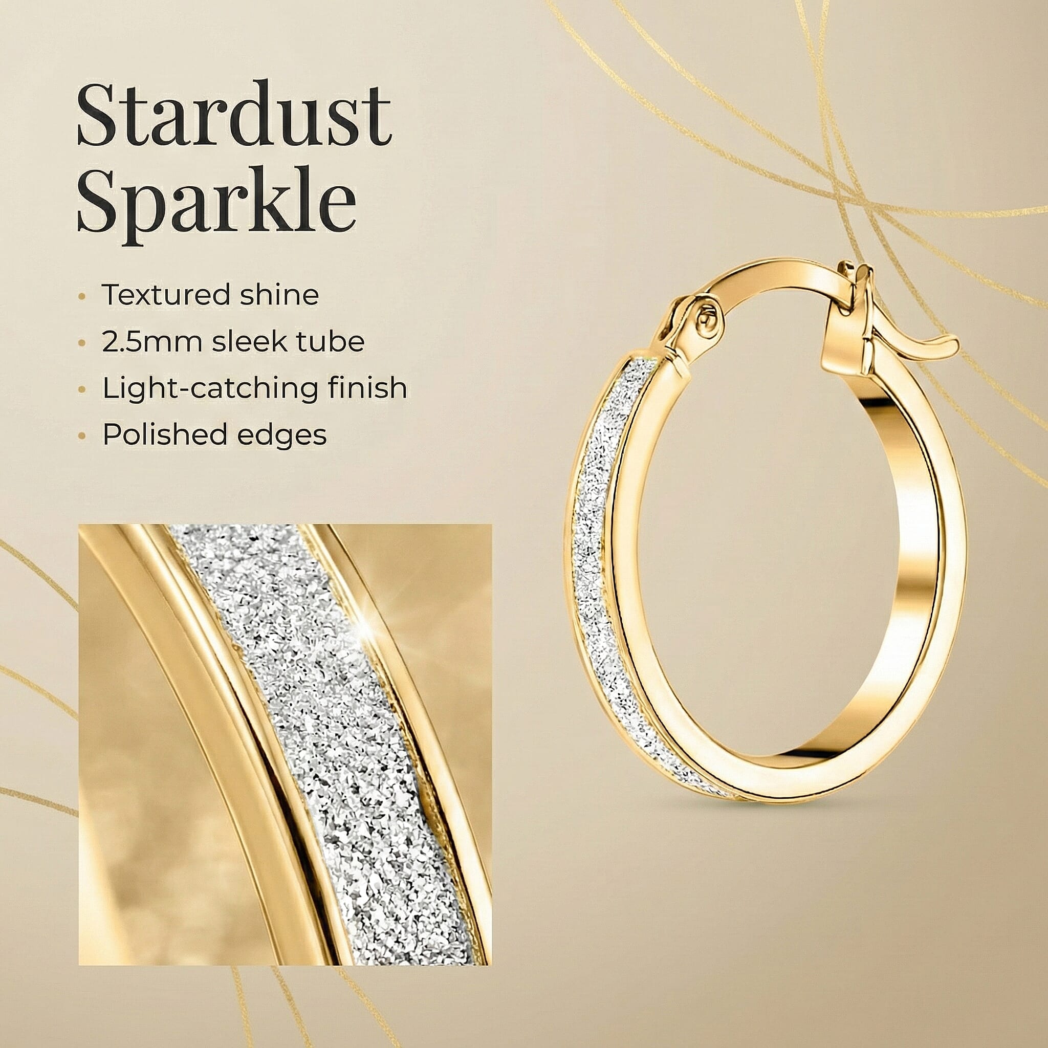 9K Yellow Gold  Earring,  Gold Wt. 1.5 Gms