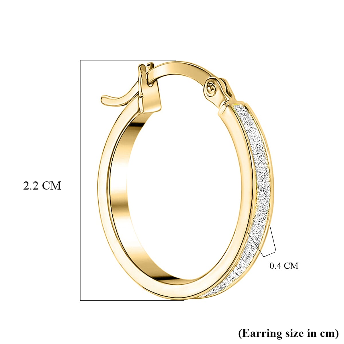 9K Yellow Gold  Earring,  Gold Wt. 1.5 Gms