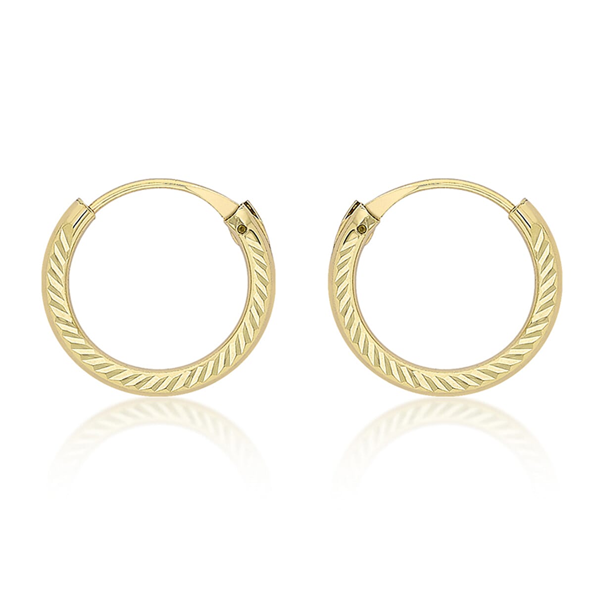 9K Yellow Gold  Earring,  Gold Wt. 0.25 Gms