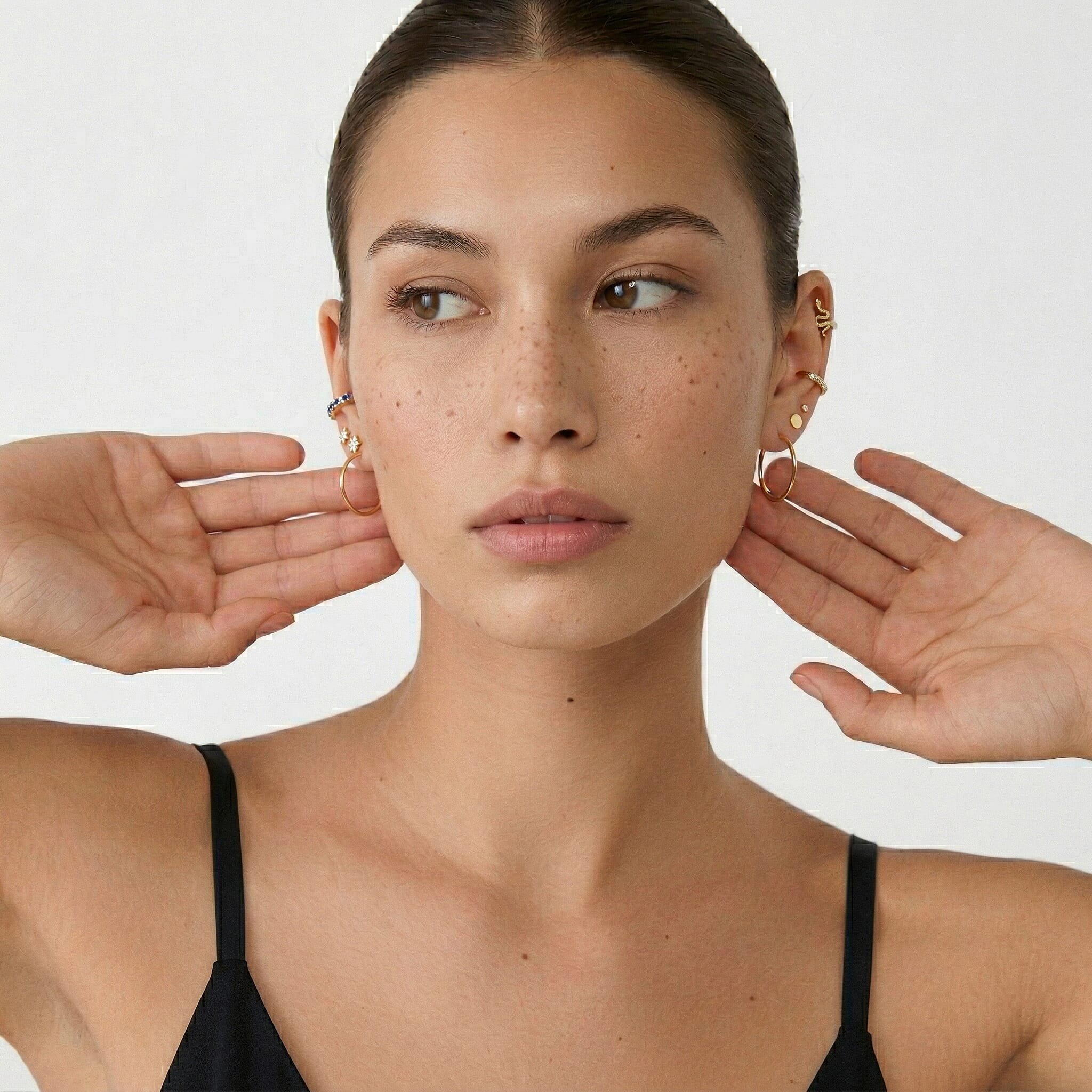 9K Yellow Gold  Earring,  Gold Wt. 0.53 Gms