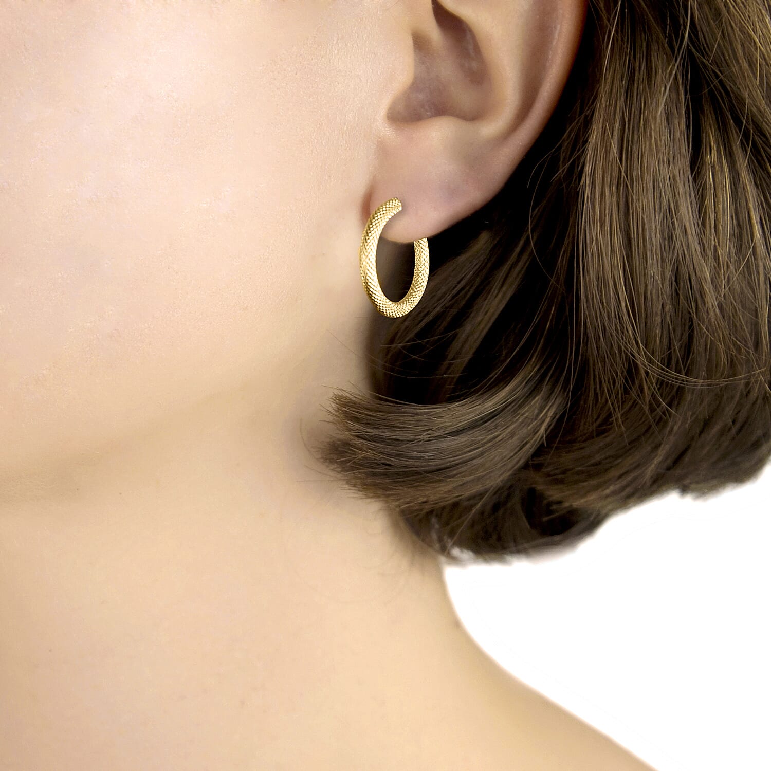 9K Yellow Gold  Earring,  Gold Wt. 1.4 Gms