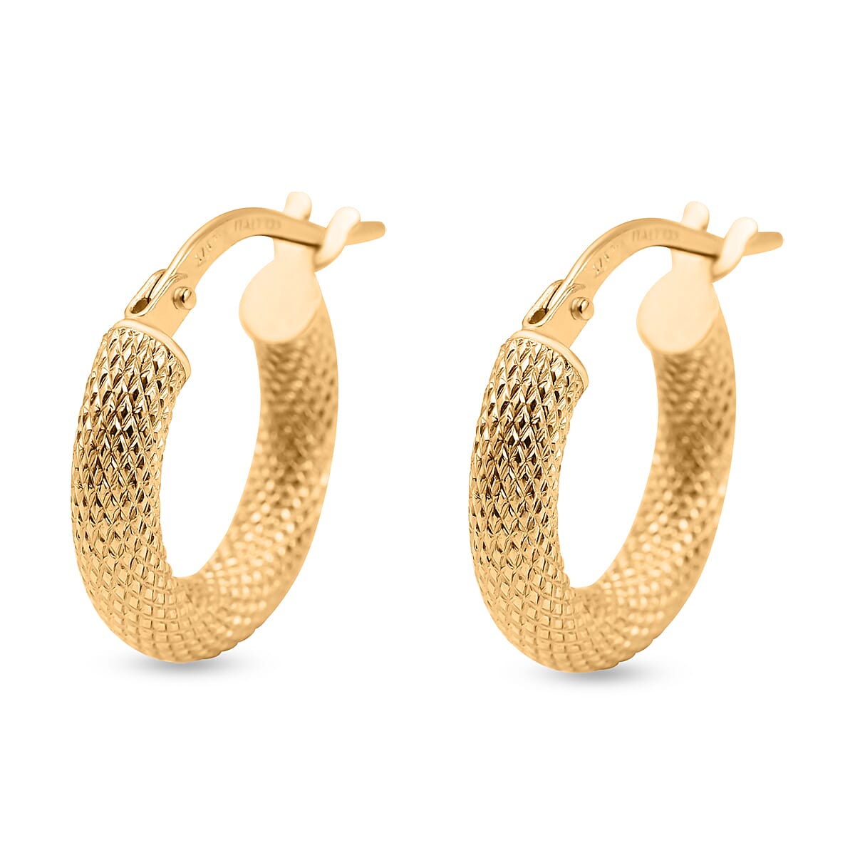 9K Yellow Gold  Earring,  Gold Wt. 0.9 Gms