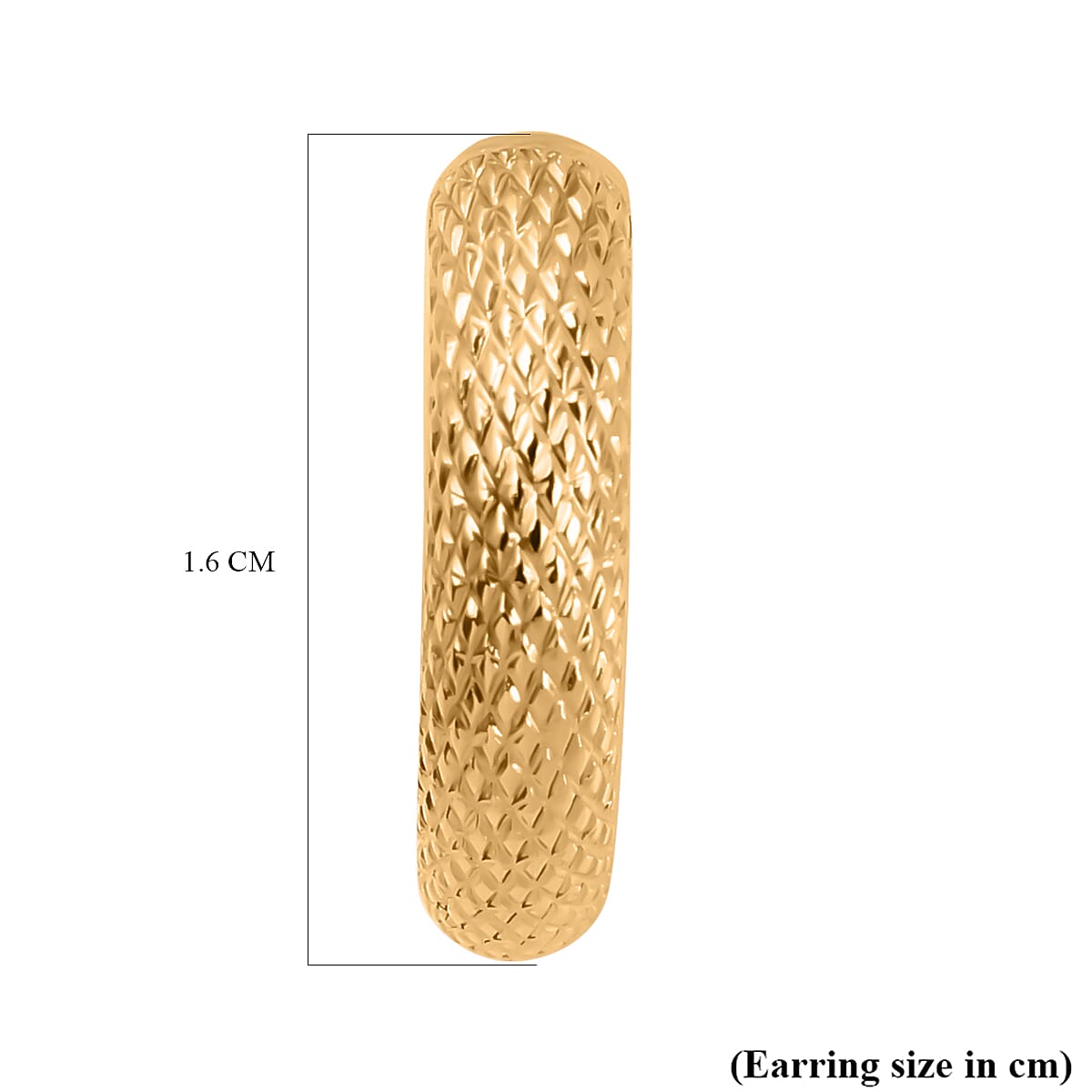 9K Yellow Gold  Earring,  Gold Wt. 0.9 Gms