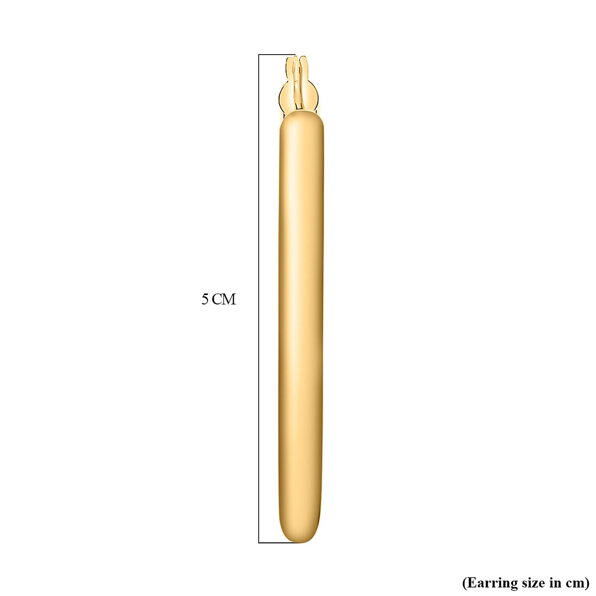 9K Yellow Gold 50MM Supreme Finish Creole Big Hoop Earrings 4 grams