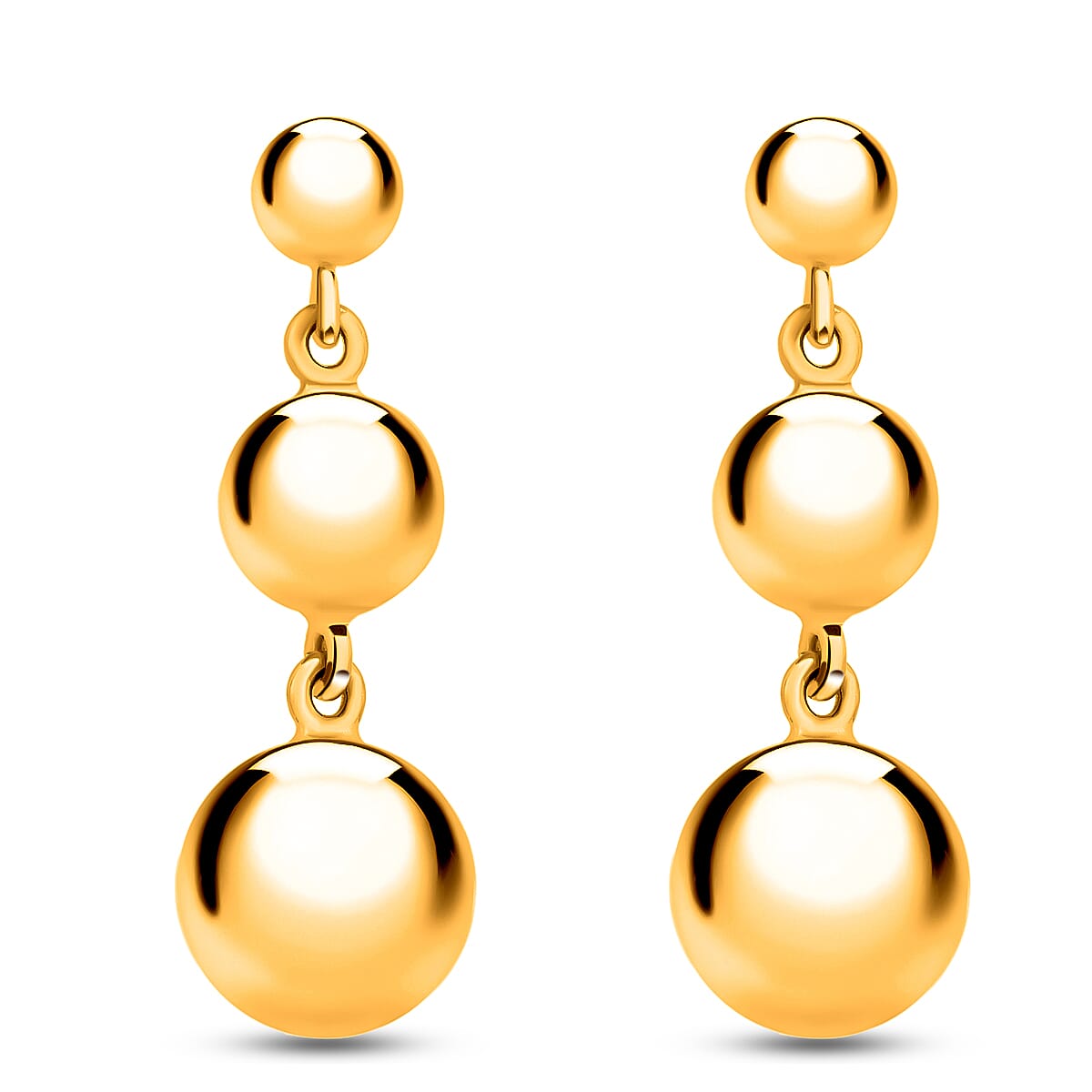 Yellow ball 2025 drop earrings