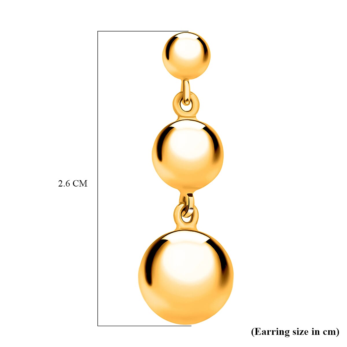 Ball on sale hanging earrings