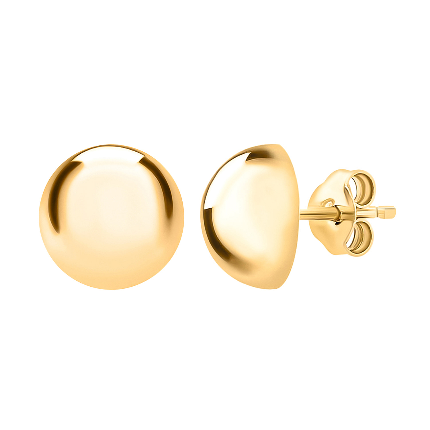 Gold Stud Earrings | Women's Gold Studs in UK | TJC