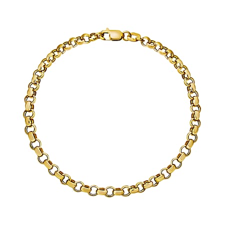 9K Yellow Gold High Finish Hollow Belcher Bracelet 7 Inch 1.5 grams 9K Yellow Gold High Finish Hollow Belcher Bracelet 7 Inch 1.5 grams