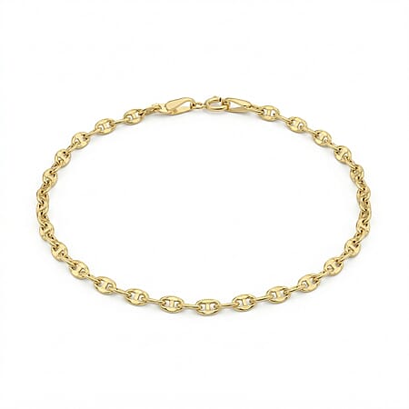 9K Yellow Gold High Finish Rambo Chain Bracelet 7 Inch 1 grams