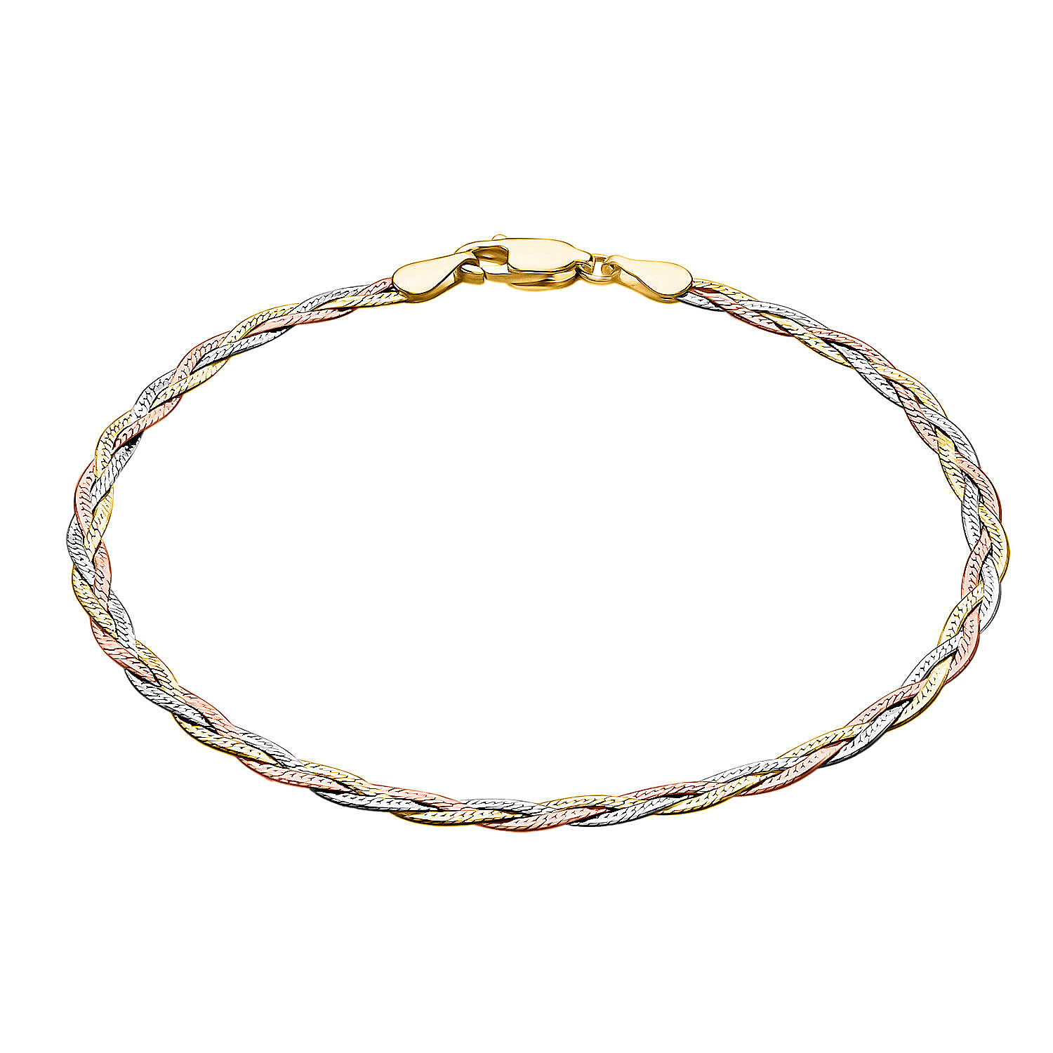 Gold colour bangle bracelet | River Island