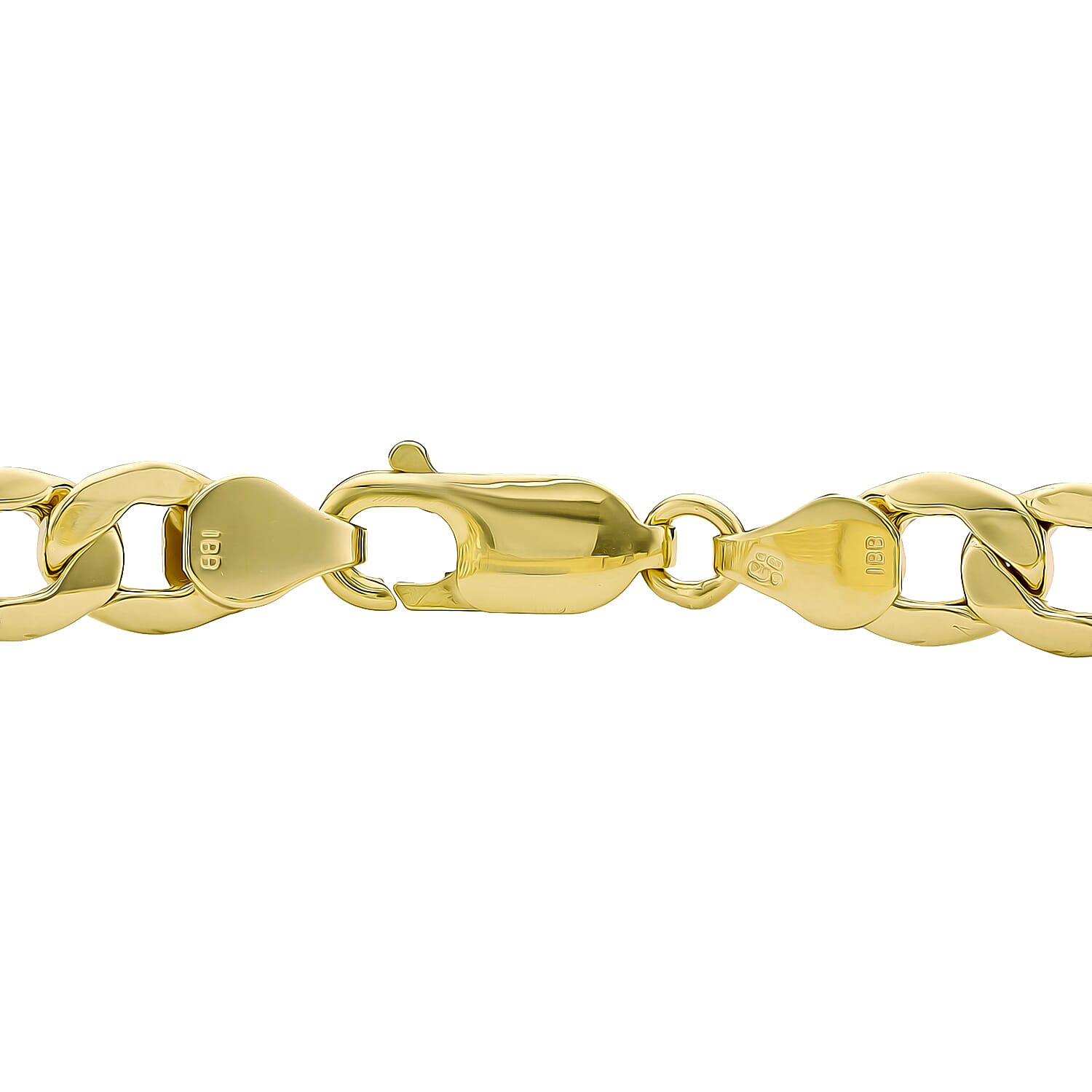9K Yellow Gold 31MM X 8.5MM Hollow Curb Id Bracelet 8.5 Inch, 6.3 grams