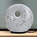 Handmade Mosaic Donut Lamp (Size 30x28x7 Cm) - White & Black