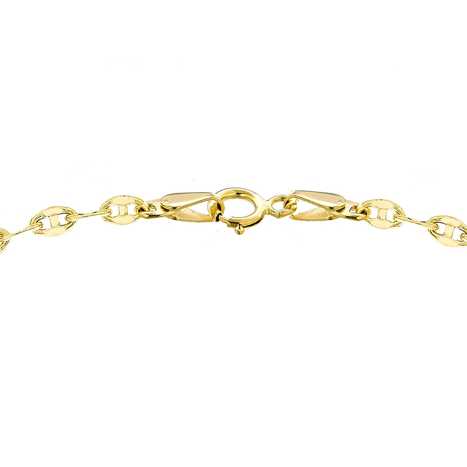 9K Yellow Gold High Finish Rambo Chain 18 Inch, 2.3 grams
