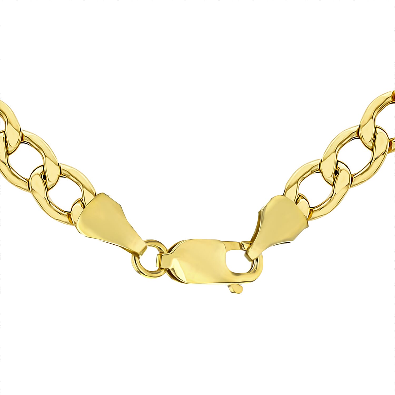 9K Yellow Gold High Finish Diamond Cut Figaro Chain 18 Inch, 4.9 grams