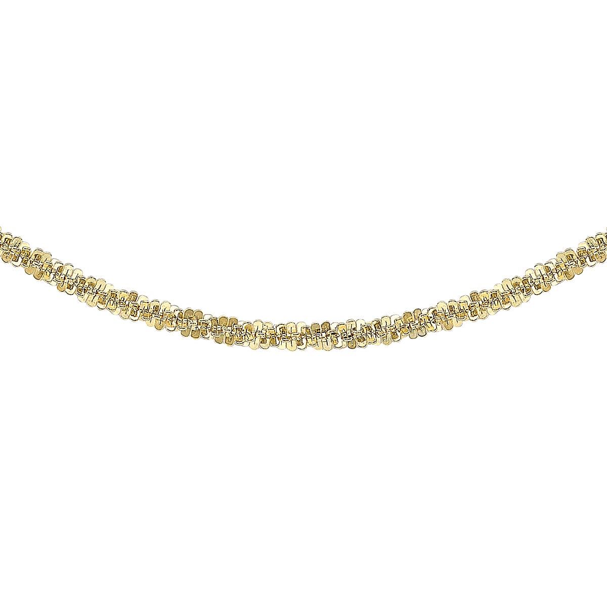 9K Yellow GoldHigh Finish 2.4MM Tocalle Chain 18 Inch, 3.1 grams