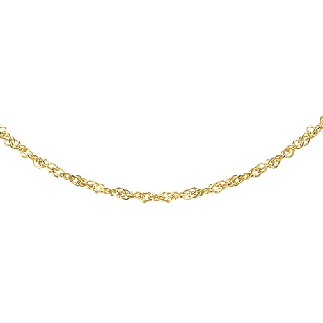 9K Yellow Gold  Chain,  Gold Wt. 1.2 Gms