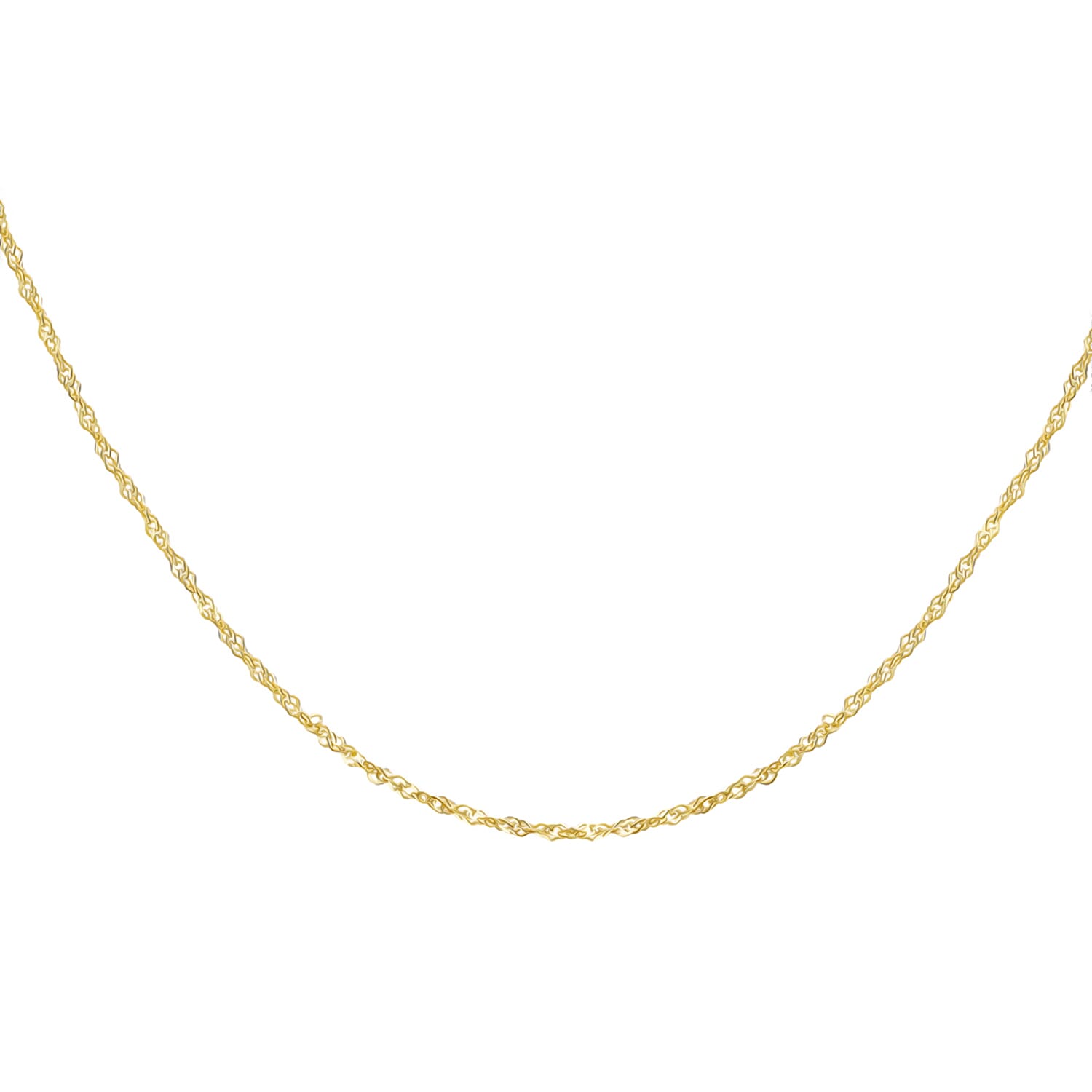 9K Yellow Gold  Chain,  Gold Wt. 1.2 Gms