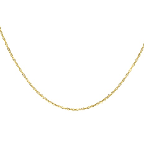 9K Yellow Gold  Chain,  Gold Wt. 1.2 Gms