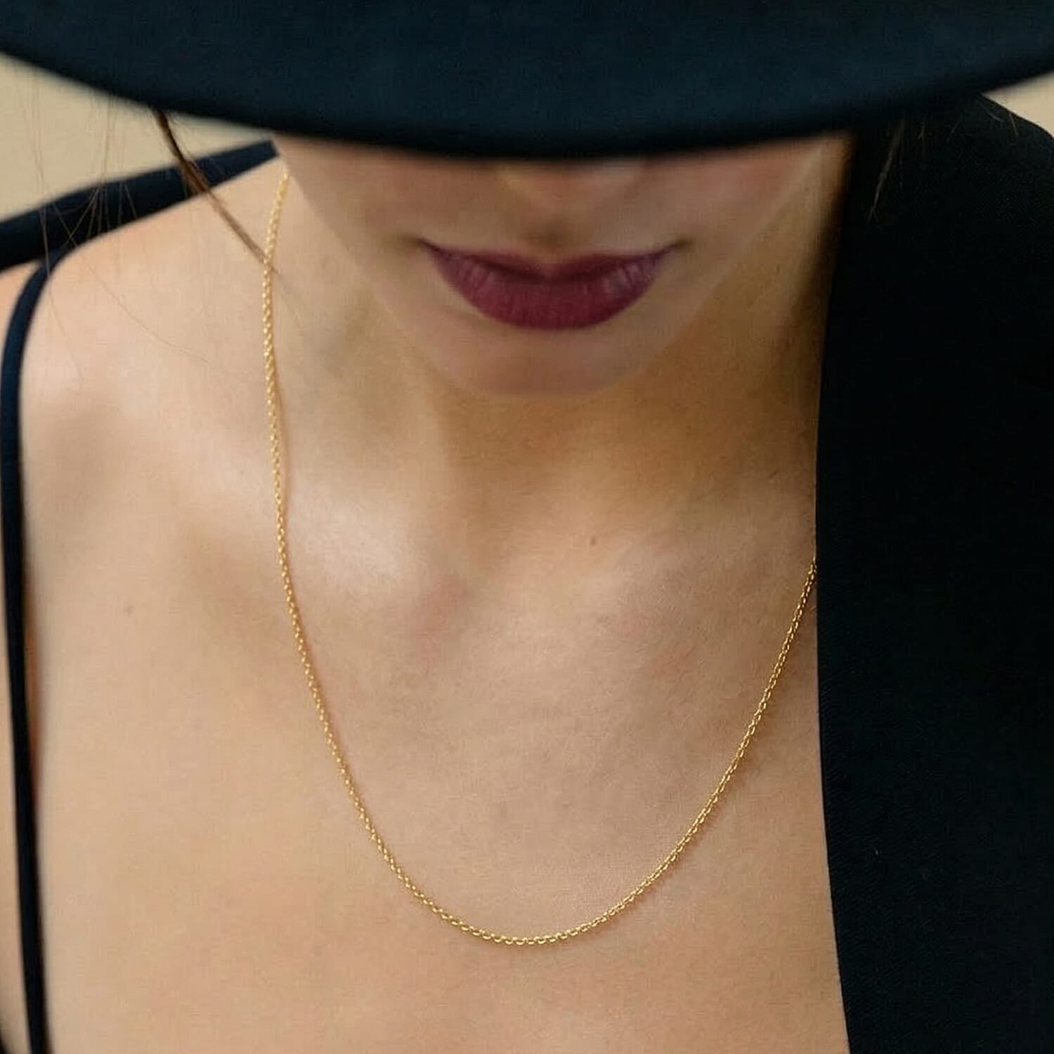 9K Yellow Gold High Finish Round Belcher Chain 20 Inch, 2.9 grams