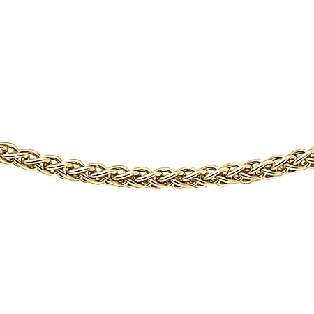 9K Yellow Gold High Finish Spiga Chain 20 Inch 2.6 grams